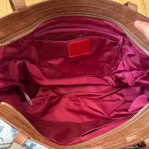 Hobo The Original Patchwork Python Mixed Panel Leather Journey Shoulder Tote Bag - Picture 9 of 10